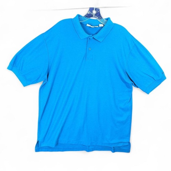 Levi's Other - Vintage Levi's blue short sleeve polo shirt with button down collar